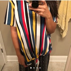 Retro Top with Tied front